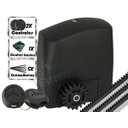 Ver imagem 1 de Kit Motor Portão de Correr Rcg Pl 300kg 1/5Cv 110/127V + 2 Contr. + 3M de Cremalheiras