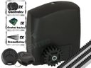 Ver imagem 1 de Kit Motor Portão de Correr Rcg Pl 300kg 1/5Cv 110/127V + 2 Contr. + 3M de Cremalheiras