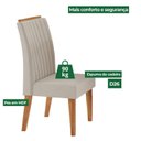 Ver imagem 4 de Kit com 6 Cadeiras de Jantar em MDF Encosto Bordado Nina