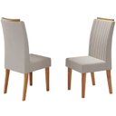 Ver imagem 2 de Kit com 6 Cadeiras de Jantar em MDF Encosto Bordado Nina