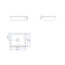 Ver imagem 4 de Cuba Retangular de Embutir Slim Soft Antracite 50cm - Deca Deca Loucas