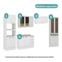Ver imagem 3 de Cozinha Completa Milla Prime 14 Portas 3 Gavetas MDF 340cm Branca