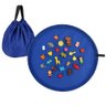 Saco Organizador Brinquedos Redondo Azul Tapete de Brincar - 1