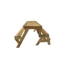 Ver imagem 2 de Banco que Vira Mesa 2m Madeira Maciça para 08 Pessoas