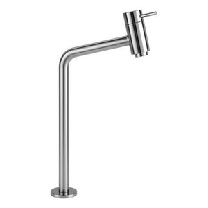 Torneira Bica Alta Cuba Link para Banheiro Cromada 1/4 de Volta