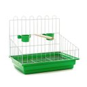 Ver imagem 1 de Poleiro Para Calopsita Contrera Poltrona Com Bandeja Verde Zincada Prata