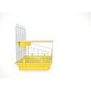 Ver imagem 3 de Poleiro Para Calopsita Contrera Poltrona Com Bandeja Amarela Zincada Prata