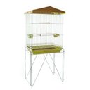 Ver imagem 1 de Viveiro para Pássaros Dobrável Pequeno Contrera Zincado Prata com Bandeja Plástica Amarela