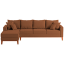 Ver imagem 2 de Sofá 4 Lugares Beny com Chaise Esquerdo Linho Terracota