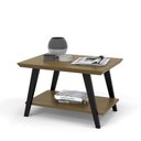 Ver imagem 1 de Mesa de Centro Davi Freijó com pés madeira Preto Ofertamo ML