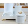 Kit Higiene Bebê Porcelana Maternidade + Térmica 500ml - K012 Passaro Dourado - 4