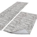 Ver imagem 6 de Conjunto Tapete 2 Peças Cozinha Passadeira 1,30 X 0,45 Capacho 0,65 X 0,45 Mesclado Antiderrapante