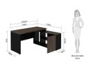 Ver imagem 2 de Mesa L Diretor 150x120x74cm Tampo 40mm