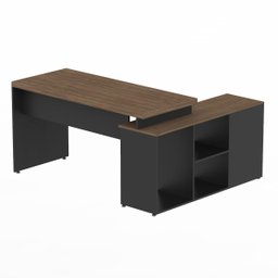 Mesa L Diretor 150x120x74cm Tampo 40mm - 6