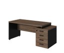 Ver imagem 3 de Mesa para Escritorio Presidente Reta 1,92x70m + Gaveteiro Pe 40mm + Nicho