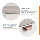 Ver imagem 5 de Balcão Porta Tempero 20cm com Tampo Arizona CabeCasa MadeiraOriginals Branco