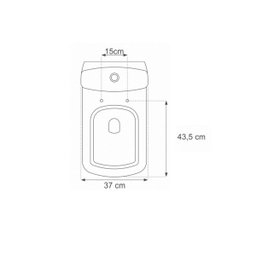 Assento Sanitário Poliéster Quadra Branco Para Louça Deca - 3