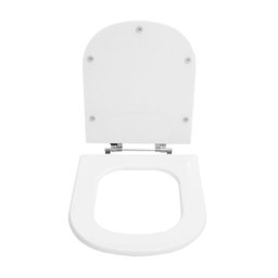 Assento Sanitário Poliéster Quadra Branco Para Louça Deca - 2