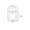 Ver imagem 3 de Assento Sanitário Poliéster Nuage Branco Para Louça Incepa