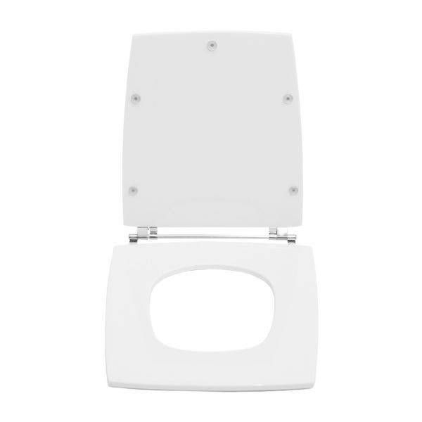 Assento Sanitário Poliéster Nuage Branco Para Louça Incepa - 2