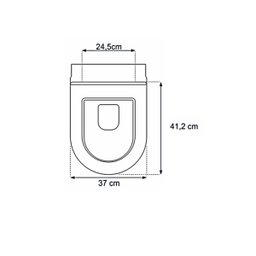 Assento Sanitário Poliéster Calypso Branco Para Louça Incepa - 3