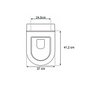 Assento Sanitário Poliéster Calypso Branco Para Louça Incepa - 3