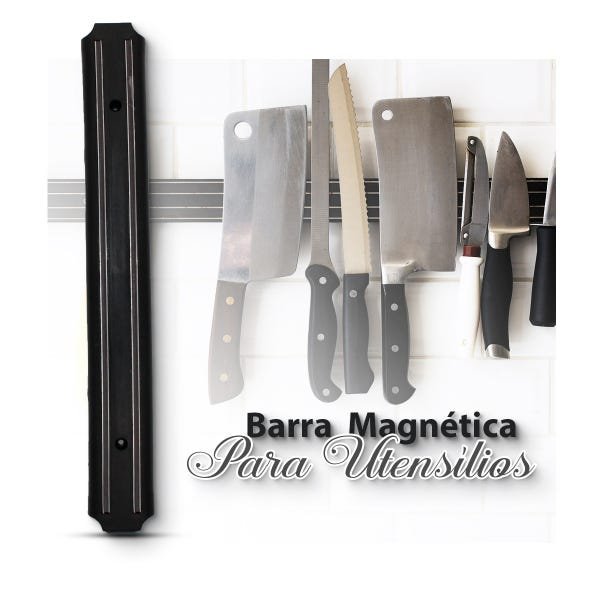 Barra Magnética Para Facas Imã Ferramenta utensilio Cozinha - 2