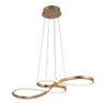 Pendente Infinito 40w 3000k|4000k|6000k 3 em 1 Moderno Bivolt Dourado - 1