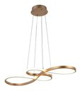 Ver imagem 1 de Pendente Infinito 40w 3000k|4000k|6000k 3 em 1 Moderno Bivolt Dourado