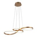 Ver imagem 1 de Pendente Infinito 40w 3000k|4000k|6000k 3 em 1 Moderno Bivolt Dourado