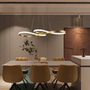 Ver imagem 7 de Pendente Infinito 40w 3000k|4000k|6000k 3 em 1 Moderno Bivolt Dourado