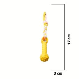 Brinquedo Corda para cachorro Ossinho interativo Mordedor - 5