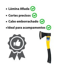 Machado Machadinha Cabo de Fibra 500g Pesca Escoteiro Campo - 4