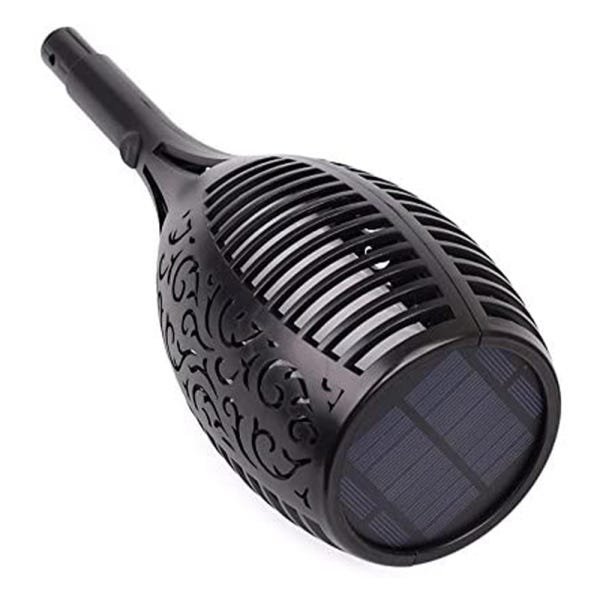 Tocha Luminária Solar Fogo Chama Espeto 12 LEDs Praias Lual Balizador Eventos Jardim - 6