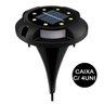 Luminária Energia Solar LED Kit 4 Unid Jardim Recarregavel Grama Espeto Luz Casa Decoração - 2