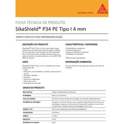 Manta Asfáltica Polietileno 4mm 100cmx10 Metros Pe Tipo1 Sika - 2