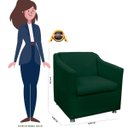 Ver imagem 6 de Kit 02 Poltrona Decorativa Tilla Suede com Pés Cromados
