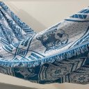 Ver imagem 4 de Rede de Descanso Resistente Reforçada Estampada Indiana Azul-turquesa