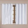 Cortina Voil Blackout Tecido PVC Janela 2x1,4 Branco - 1