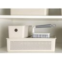 Ver imagem 4 de Caixa Organizadora com Tampa ou Bege 27x22x9cm Cesto Organizador Flow 5,4l Closet Lavanderia