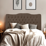 Cabeceira de Cama Box Queen 160cm Dunas - Veludo Marrom. - 3