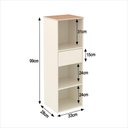 Ver imagem 3 de Armário Livreiro Smart Office 1 Gaveta e Tampo Mdf Usinado 100cm