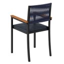 Ver mais imagens de Cadeira Estofada Braços em Madeira Maciça Barcelona