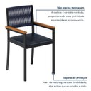 Ver imagem 7 de Cadeira Estofada Braços em Madeira Maciça Barcelona