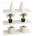 Ver imagem 1 de Prateleira Mdf Estreita 60cm Parede Sala Home Office - Branco