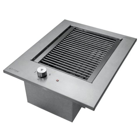 Churrasqueira Grill Elétrico Titan Diamond Fine Embutir Cooktop 1 Resistência 2400W 220V Aço Inox