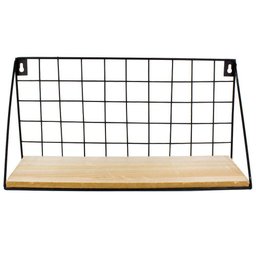 Prateleira Retangular 37X19X12Cm - Preta - 2