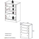 Ver imagem 5 de Cômoda de Bebê 4 Gavetas 2661 Confete 