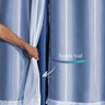 Cortina Quarto Blackout Tecido Voil PVC 4,2x2,5 Marinho - 2
