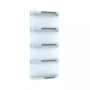 Ver imagem 1 de Kit 5 Bandejas para Gondola Canto 202 Fit 40/60 Branco Pe Cinza